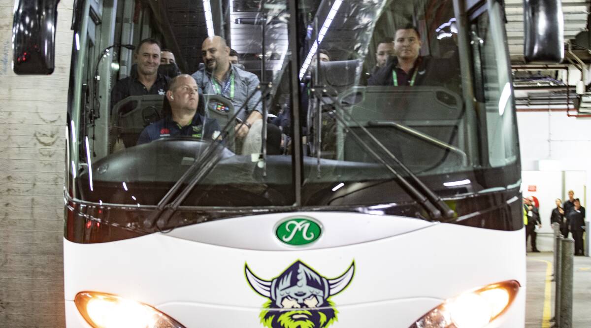 BUCKLE UP: The Canberra Raiders have made a habit of winning on the road. They will play home games at Campbelltown Stadium during the opening nine rounds. Picture: Sitthixay Ditthavong