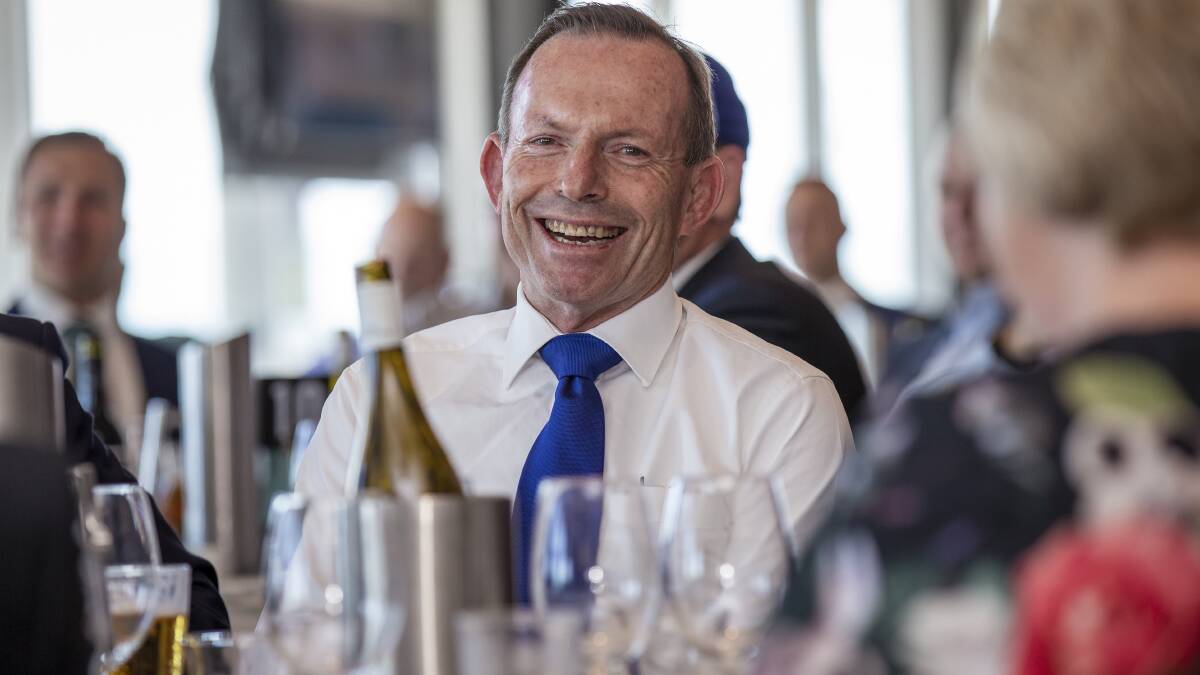 ALL SMILES: Former Prime Minister Tony Abbott. Picture: Stewart Hazell