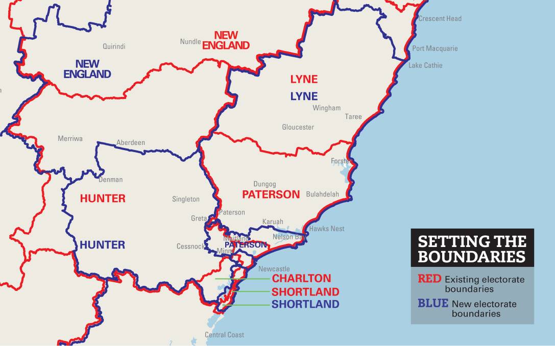 THE LINES ARE DRAWN: On Thursday the Australian Electoral Commission announced drastic changes to the Hunter's federal electorate map.