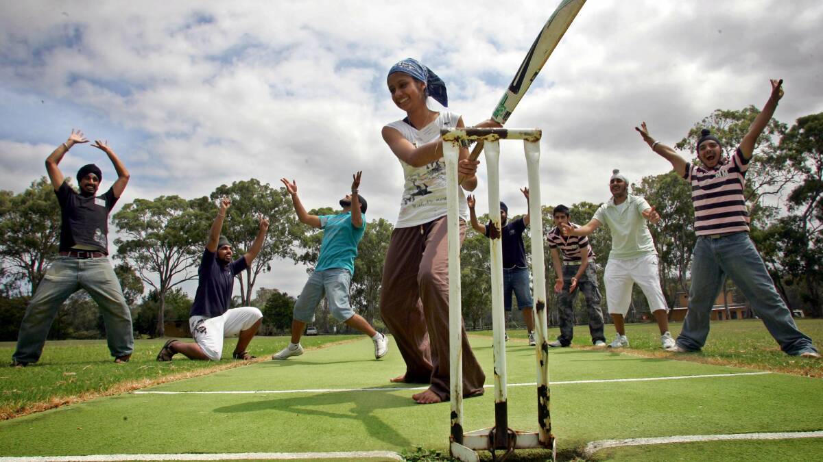 Cricketers at the Myuna Bay Sport and Recreation Centre. PICTURE: Kitty Hill