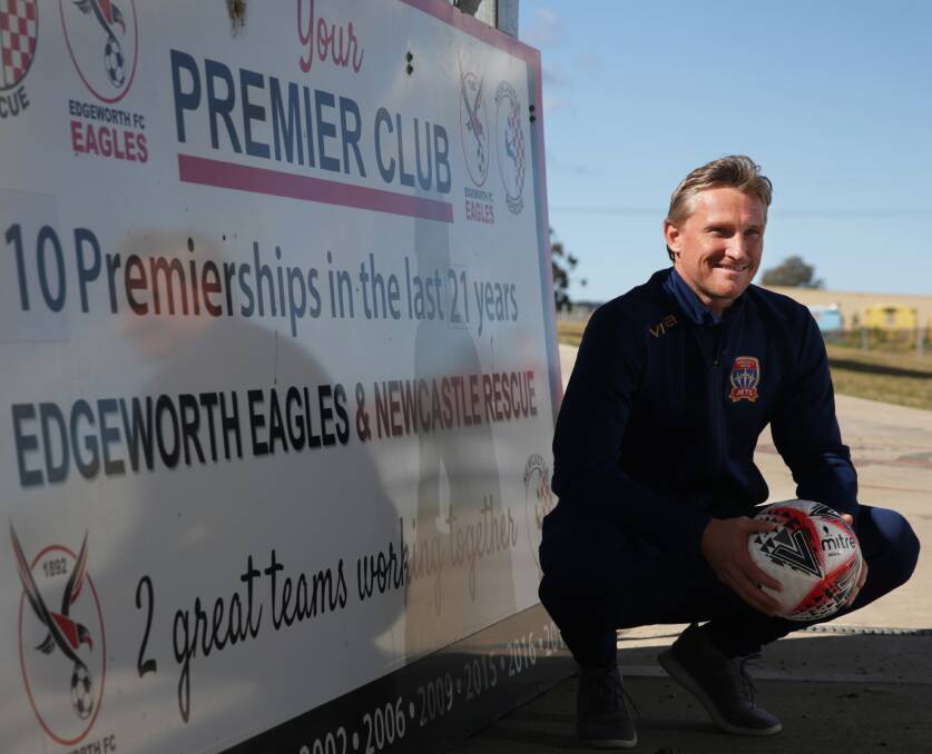 FINAL FLING: Newly appointed Newcastle Jets Youth coach Daniel McBreen will play his final game on Sunday when Edgeworth take on Maitland in the grand final. Picture: Simone De Peak