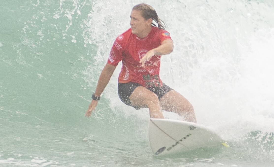 ON POINT: Redhead-based goofy-footer Sarah Baum. Picture: WSL