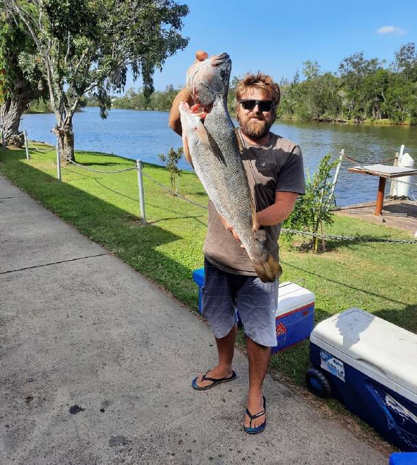 FISH OF THE WEEK: Ian Weimer wins a $45 voucher courtesy of Sandgate Tackle Power for this mulloway caught during the Teralba Lakesiders comp.