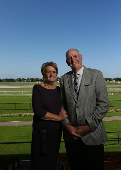 READY TO RACE: Newcastle Jockey Club chairman Geoff Barnett and wife Maureen will experience Melbourne Cup fever again as part-owners. Picture: Jonathan Carroll