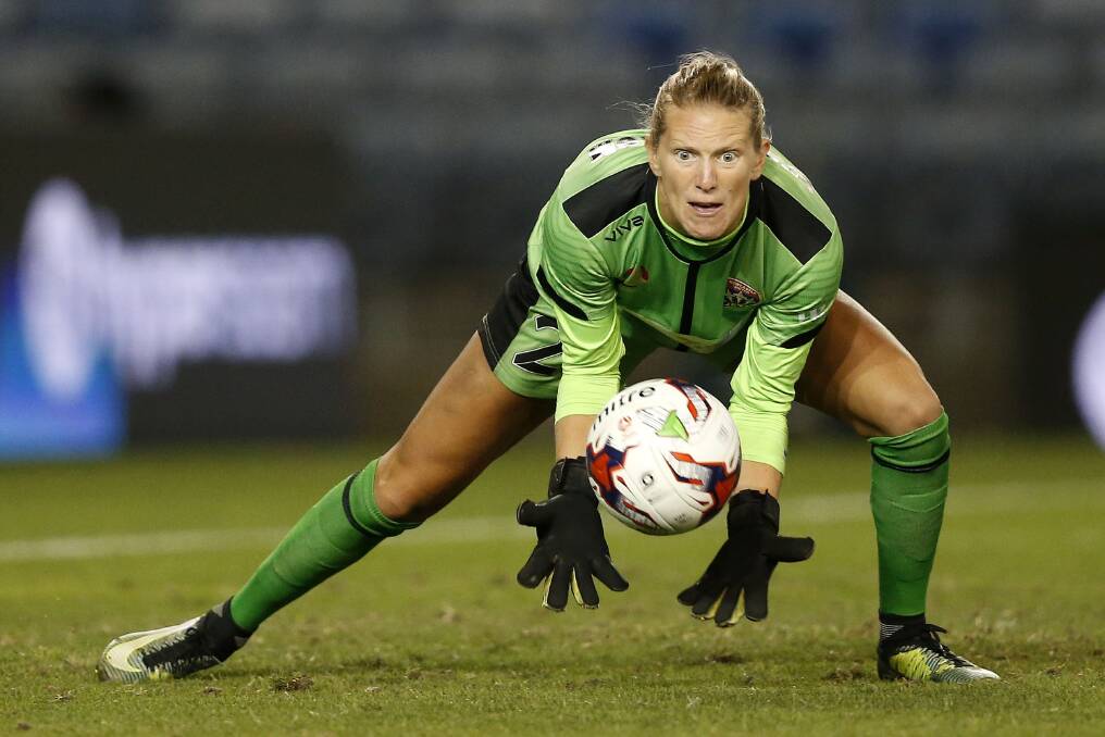 MAJOR LOSS: Portland Thorns goalkeeper Britt Eckerstrom in action for the Jets. Picture: AAP