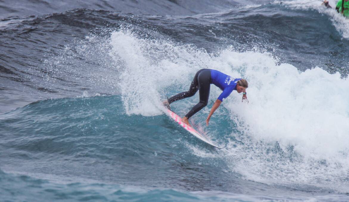 Amelie Bourke at the Cape Naturaliste Pro. Picture WSL / Majeks