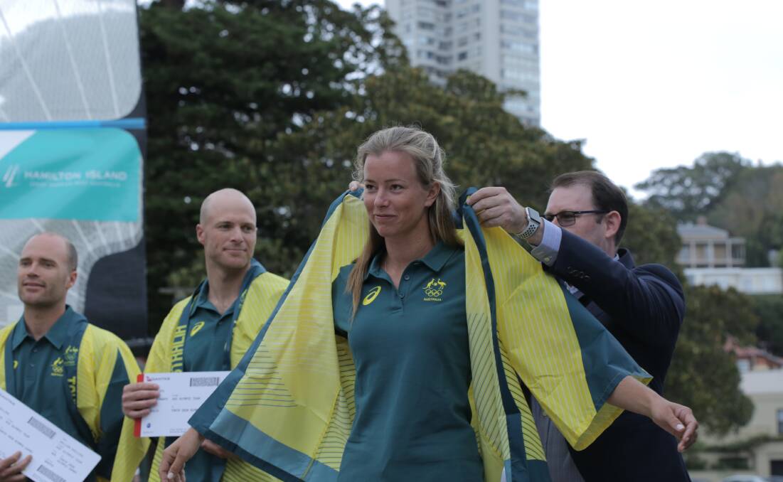 Jaime Ryan at the announcement of her Olympic selection on Thursday. Picture: NSWIS