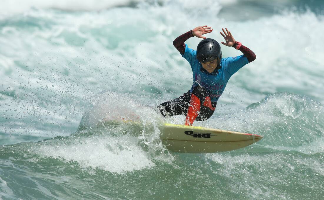 Sabre Norris in action for Merewether on Saturday. Picture: Max Mason-Hubers