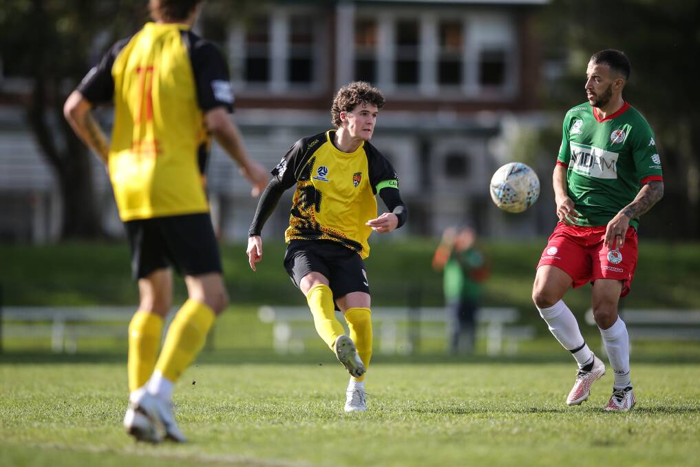 Jeremy Wilson in action against Adamstown. Picture: Marina Neil
