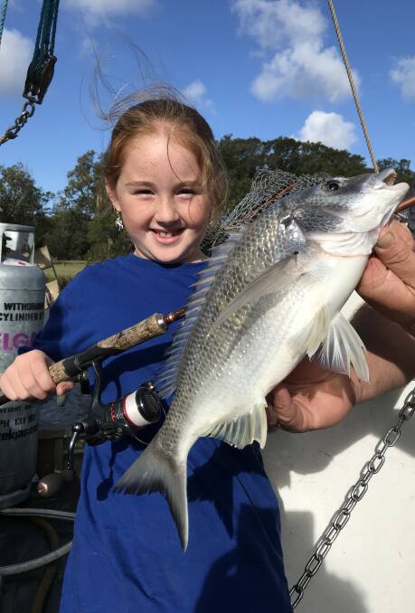 FISH OF THE WEEK: Ruby Hewitt, 8, wins the Jarvis Walker tacklebox and Tsunami lure pack for this bream caught on Monday at Hexham.