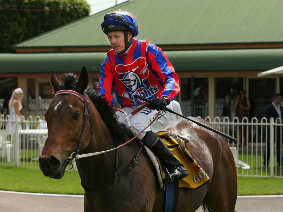 CLOSING FAST: Top Hunter jockey Andrew Gibbons has a strong book at Taree on Tuesday when his son, Dylan, could have his first race ride. Picture: Simone De Peak