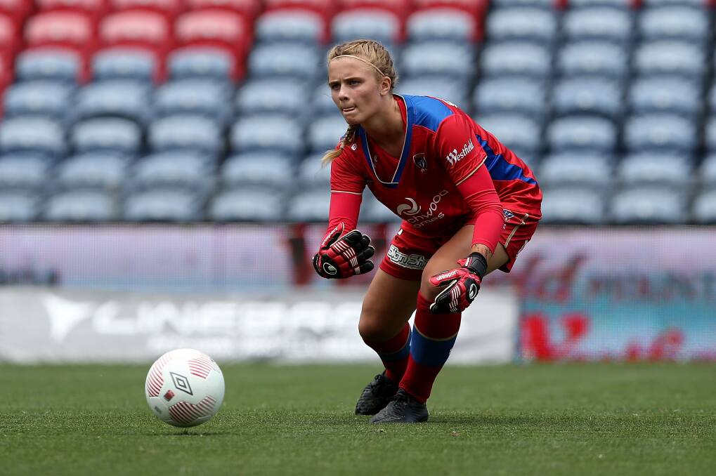 Hannah Southwell in action for the Jets W-League side last season. Picture: Getty Images