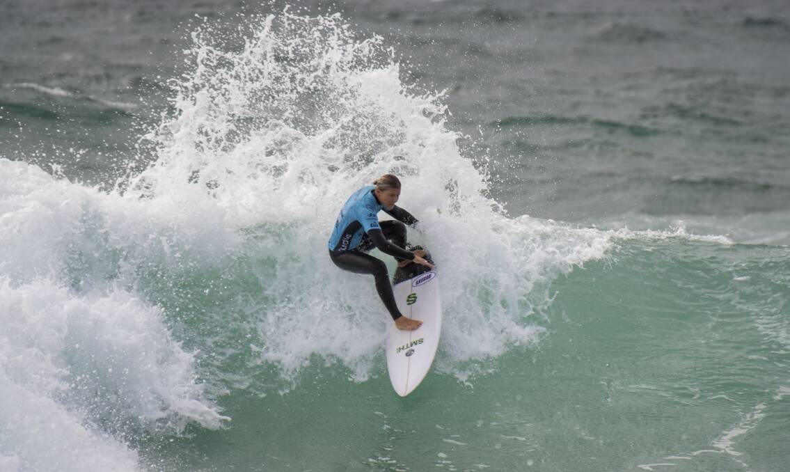 BIG CHANCE: Sarah Baum is fund-raising to help pay for the costs of competing on the WSL Challenger Series. Picture: Surfing NSW/Ethan Smith