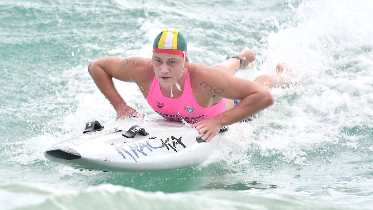 RIDING A WAVE: Swansea-Belmont's Kye Taylor was one of his club's best at the state titles. Picture: Supplied