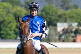 Dylan Gibbons aboard Canberra Cup winner Almania on Sunday. Picture by Elesa Kurtz