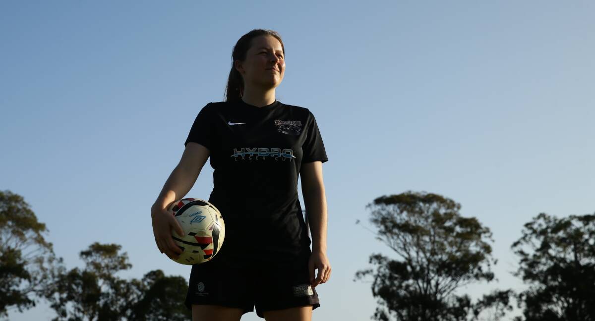 STANDOUT SEASON: Former Adamstown and Emerging Jets player Elodie Dagg before her first campaign with Warners Bay in 2020. Picture: Jonathan Carroll