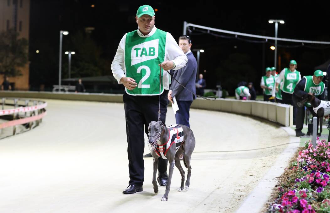 Darryl Thomas and Xerri. Picture: thedogs.com.au