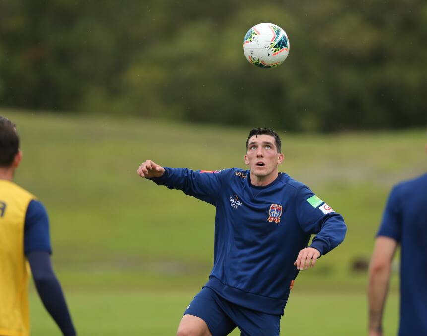 READY: Exciting Newcastle Jets recruit Matt Millar will take part in the intra-club trial at Ray Watt Oval on Wednesday morning. Picture: Max Mason-Hubers