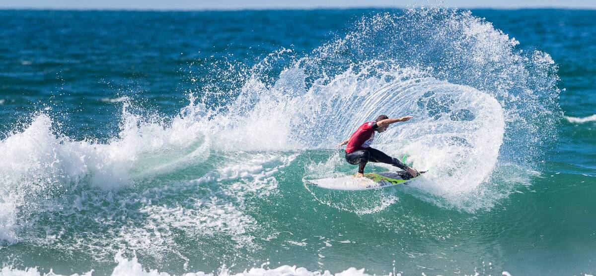 THROUGH: Ryan Callinan in round one at the France Pro. Picture: WSL