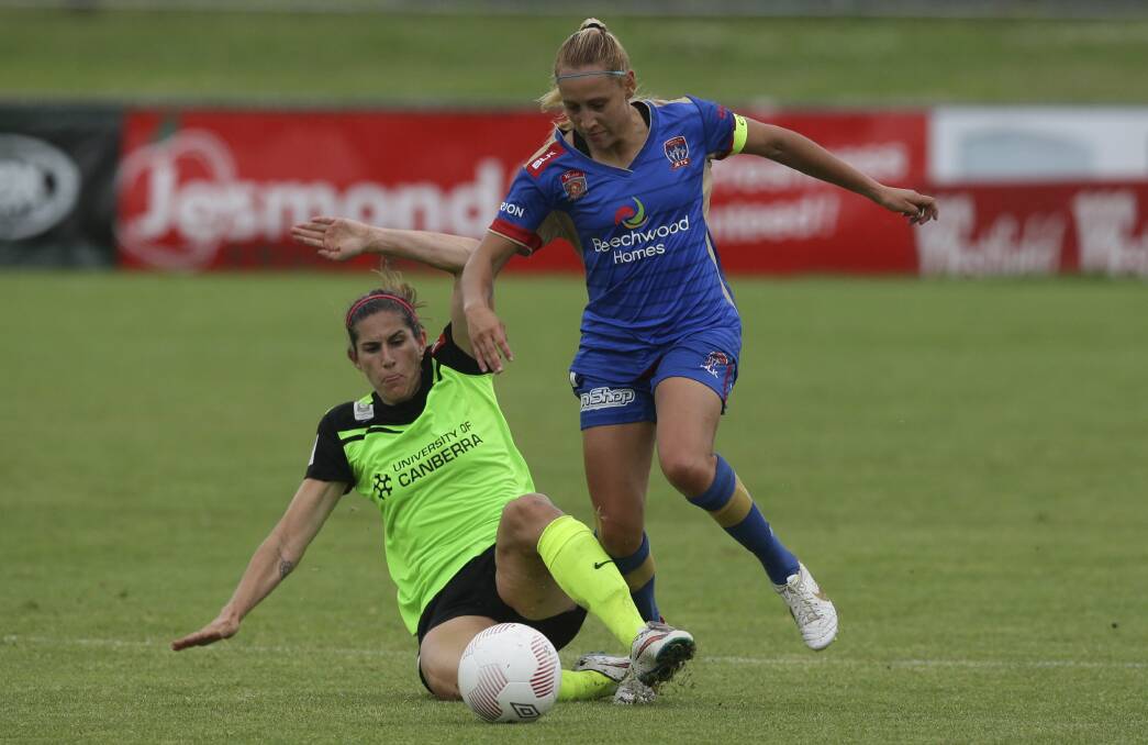 STALWART: Newcastle foundation player Gema Simon is set to return for round five of the W-League. Picture: Peter Stoop