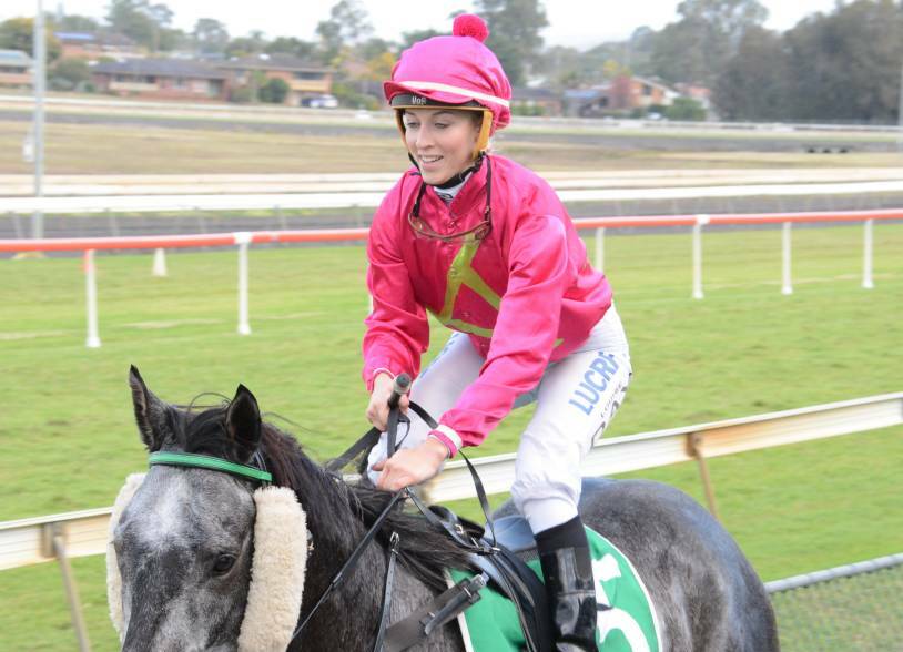 ON A ROLL: Jockey Louise Day. Picture: Manning River Times