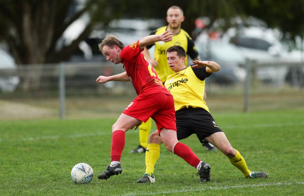 DEPTH: Mitch Rooke in action for Broadmeadow against the Lambton Jaffas this year. Picture: Jonathan Carroll