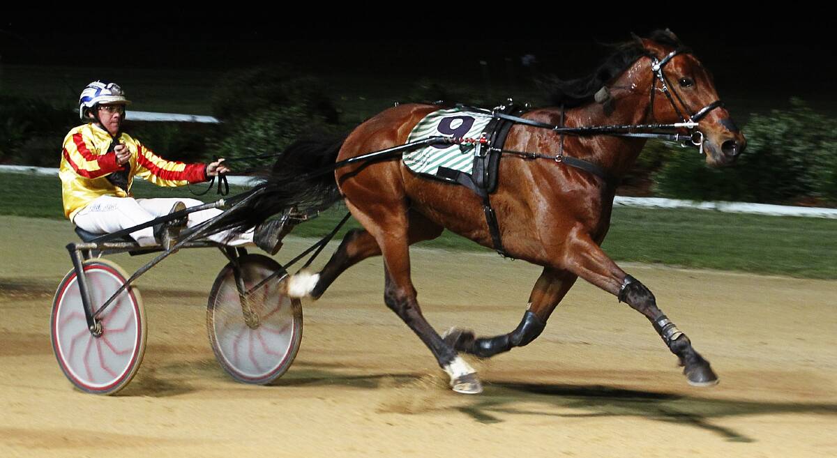 CHAMPION: Shane Graham takes Avonnova to victory in the 2014 Newcastle Mile. Picture: Max Mason-Hubers
