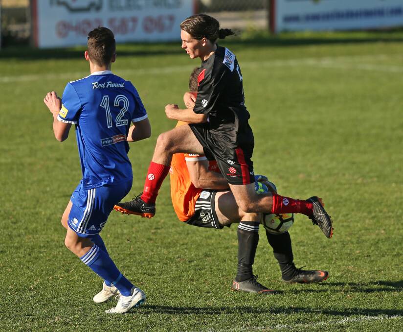 GUN RECRUIT: Tyson Jackson in action against Hamilton. The former Jets Youth player has been on the Eagles teamsheet in every round this season. Picture: Marina Neil