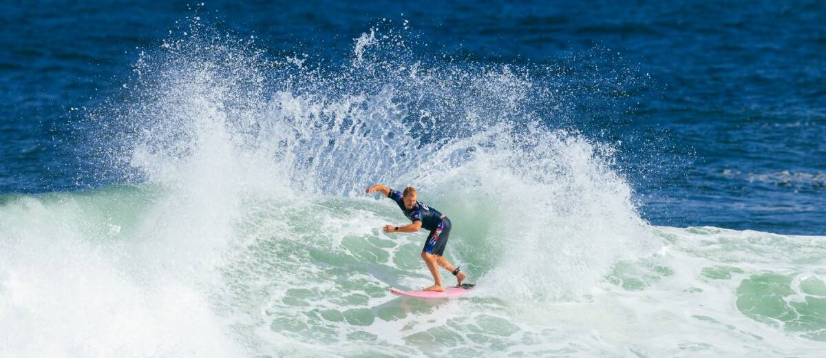RIPPING IN: Jackson Baker at the Rio Pro. Picture: WSL