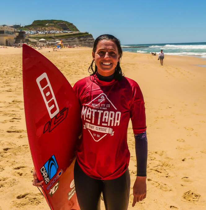 Philippa Anderson on Sunday. Picture: Surfing Newcastle/greyc_visuals