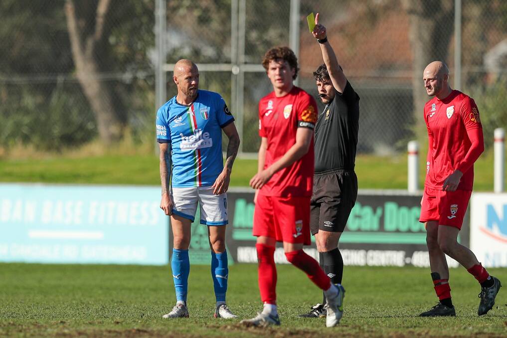 Taylor Regan is sent off on Sunday. Picture: Max Mason-Hubers