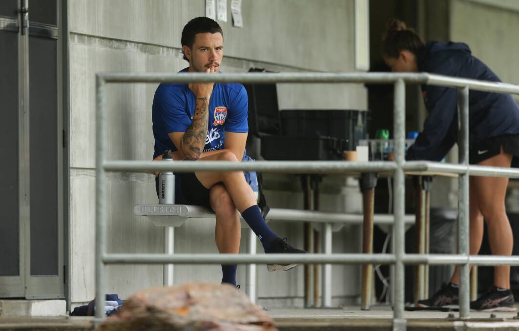 Apostolos Stamatelopoulos when waiting for his chance at Jets training before gaining a clearance.