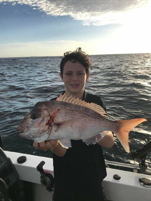 FISH OF THE WEEK: Charlestown Anglers young gun Andrew Brogan wins $45 courtesy of Sandgate Tackle Power for this snapper caught off Newcastle.