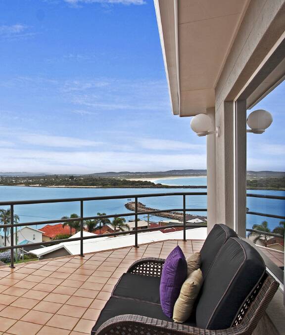 TWO-MILLION-DOLLAR VIEW: The Swansea Heads house that sold to Sydney retirees for more than $2 million.