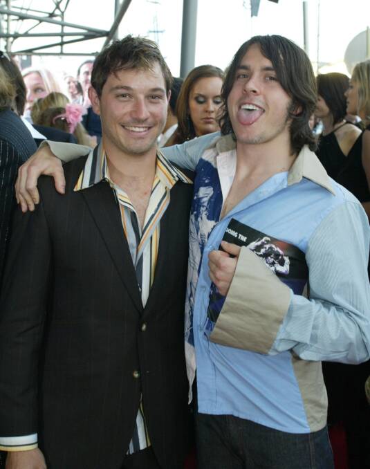 Silverchair's rhythm section, Chris Joannou and Ben Gillies, during the band's halcyon days. Picture file