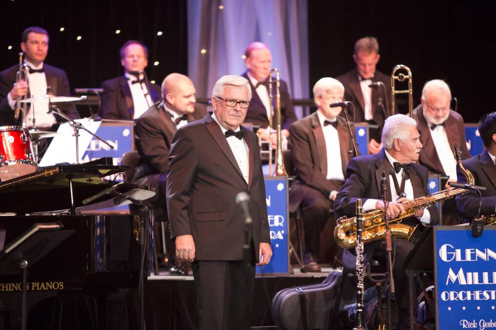ALL THAT JAZZ: Musical director Rick Gerber (in glasses) will lead American big swing band, The Glenn Miller Orchestra, through a selection of 1940s classics from The Andrews Sisters, Bing Crosby, Frank Sinatra and Vera Lynn on Sunday at the Civic Theatre.