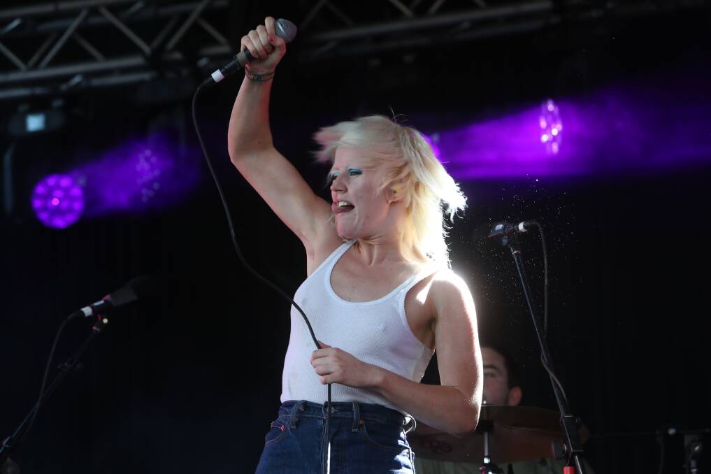 Amyl & The Sniffers frontwoman Amy Taylor. Picture by Sylvia Liber