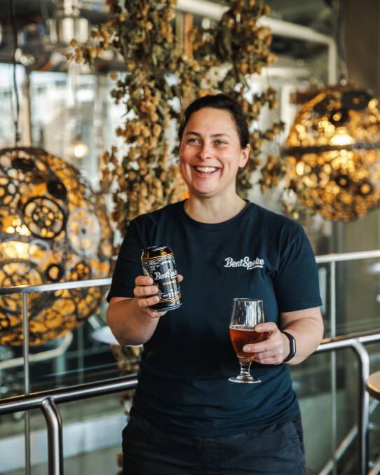 Tracy Margrain is the head brewer at BentSpoke's Braddon brewpub. Picture supplied