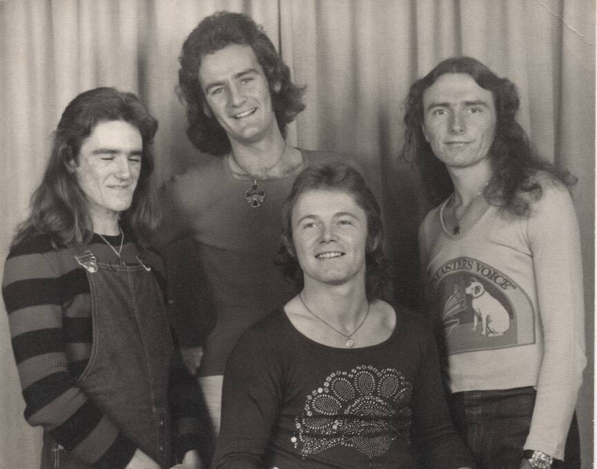 ARMAGEDDON: Greg Dawson, Peter de Jong, Les Gully and Steve Cowley in 1974.