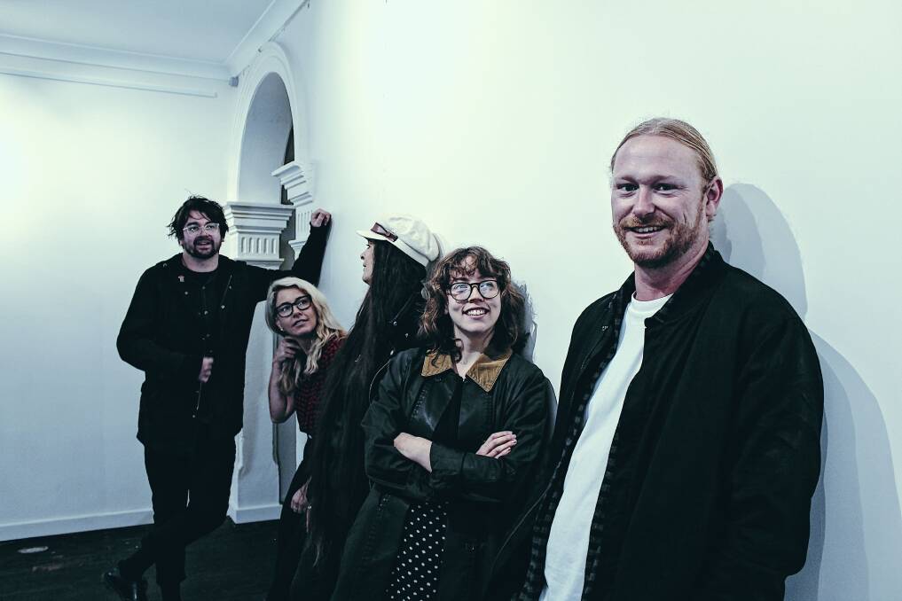 MUSICAL GROWTH: Newcastle band Not Good, Not Bad features, from left, Tim Hinchey, Teleah Hinchey, Madeleine Jackman, Jorden McKenzie and Tom Fleming.