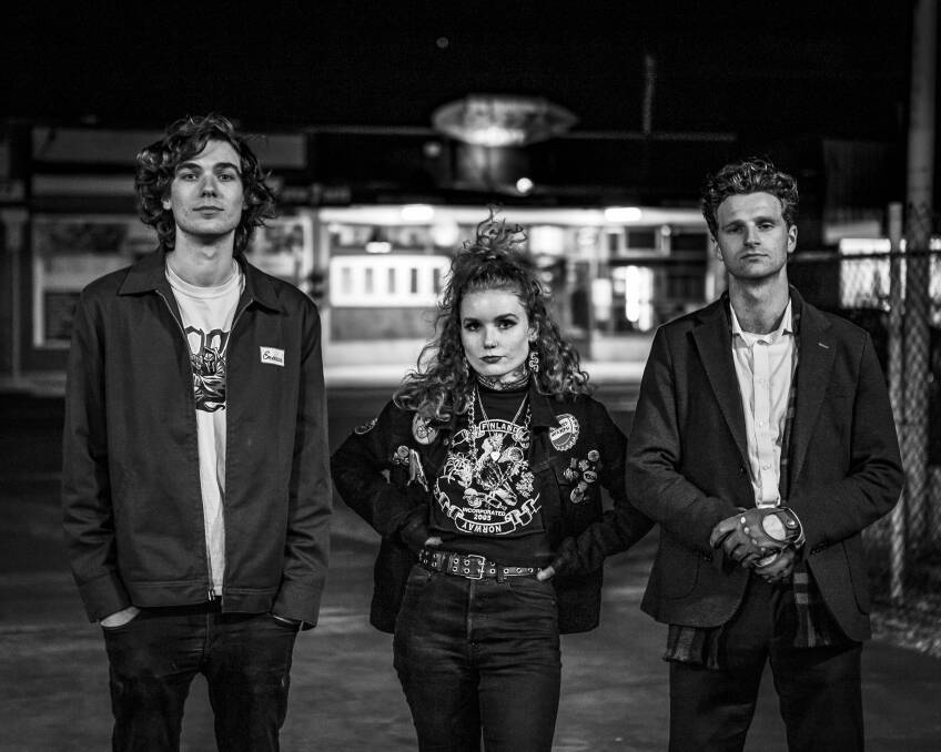 LONG WAIT: Lake Macquarie's Rort Menace are from left, Will Mitchell, Madeleine Mitchell and Zac Graham. Picture: Iron Monkey Photography. 