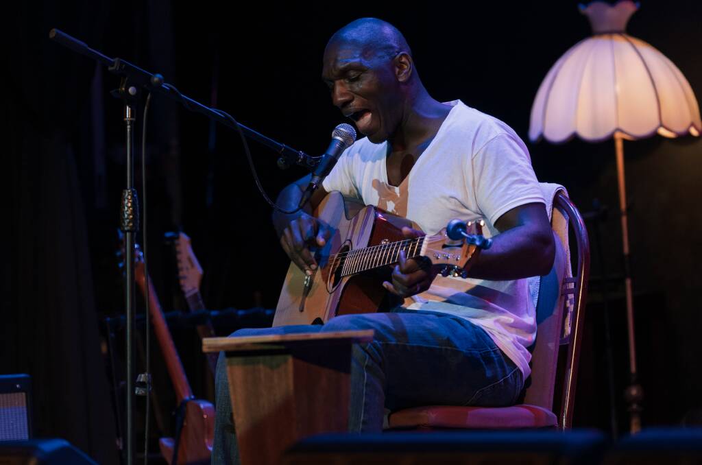 LONG WAIT: US bluesman Cedric Burnside on stage at Lizotte's in March, shortly before the coronavirus lockdown. Picture: Paul Dear