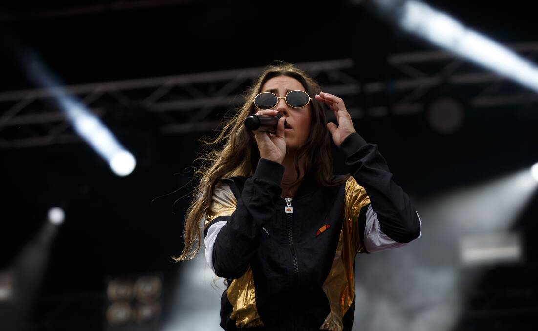 LIVE: Amy Shark on stage at last year's This That festival in Newcastle.