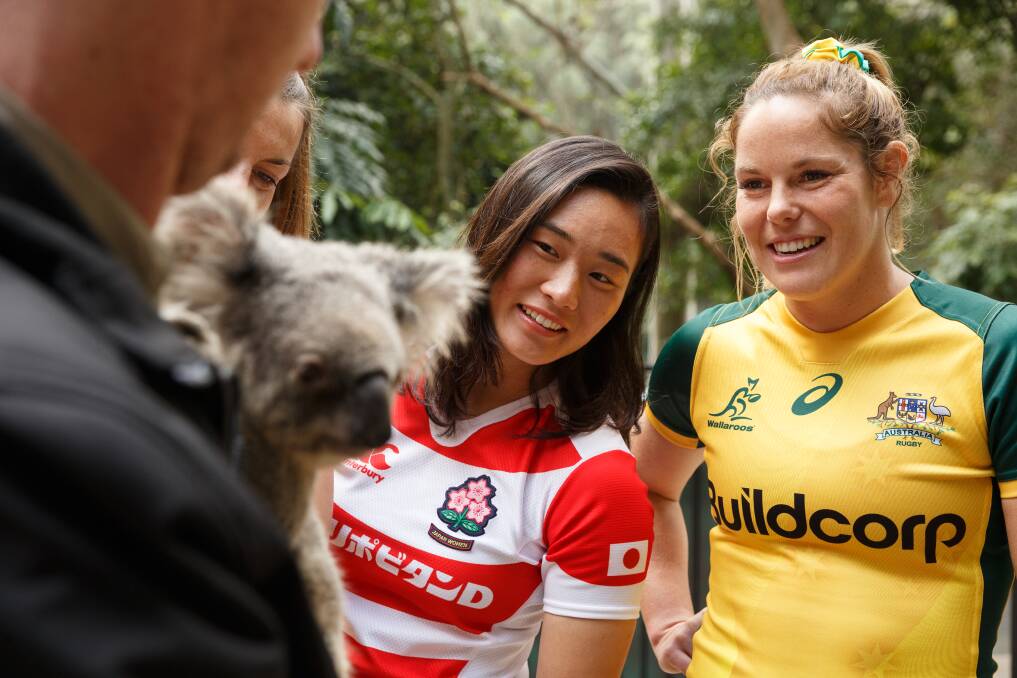 HOP ALONG: International women's rugby returns to Newcastle on Saturday when the Wallaroos face Japan. Picture: Max Mason-Hubers