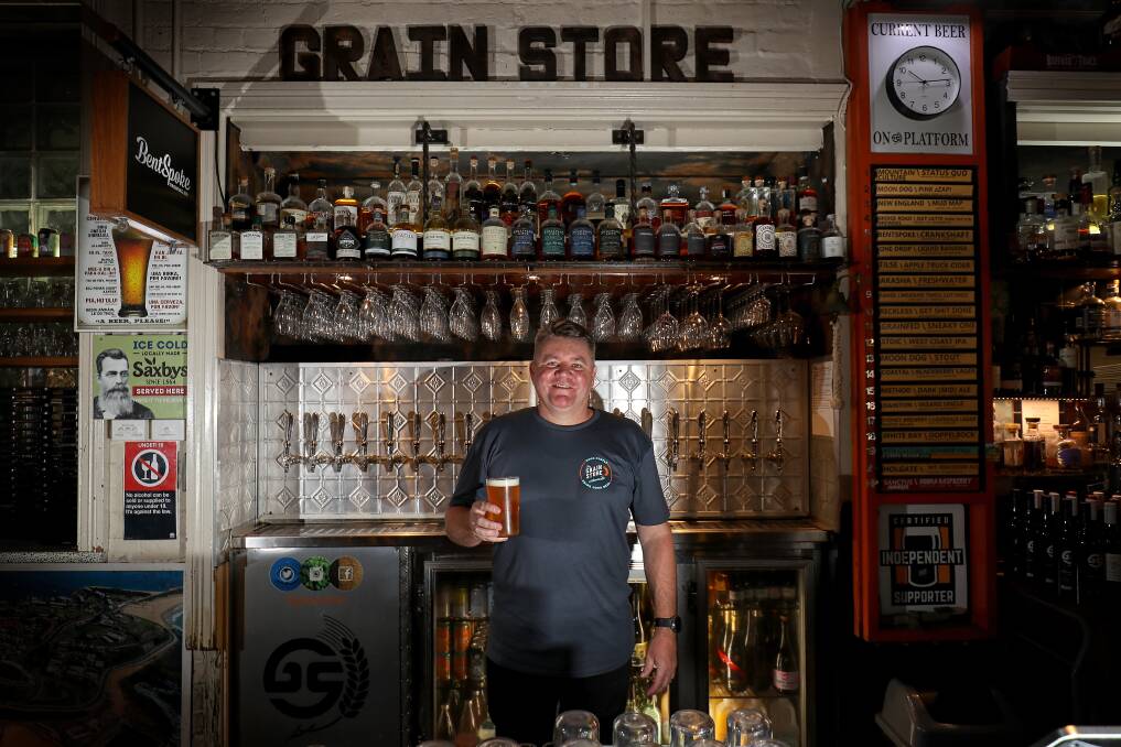 Grain Store owner Corey Crooks said the award was recognition of Newcastle's reputation as a craft beer mecca. Picture by Grant Sproule