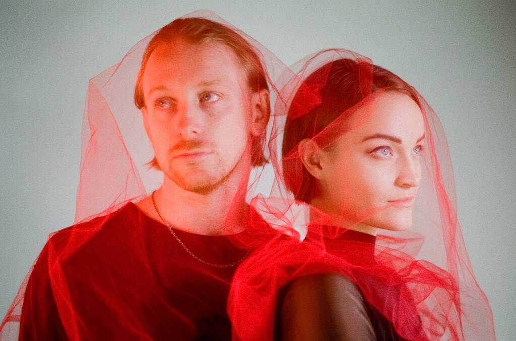 DYNAMIC DUO: Raave Tapes' Joab Eastley and Lindsay O'Connell have taken their music in a more electronic direction on their new single Red Flag. Picture: Liv Jansons