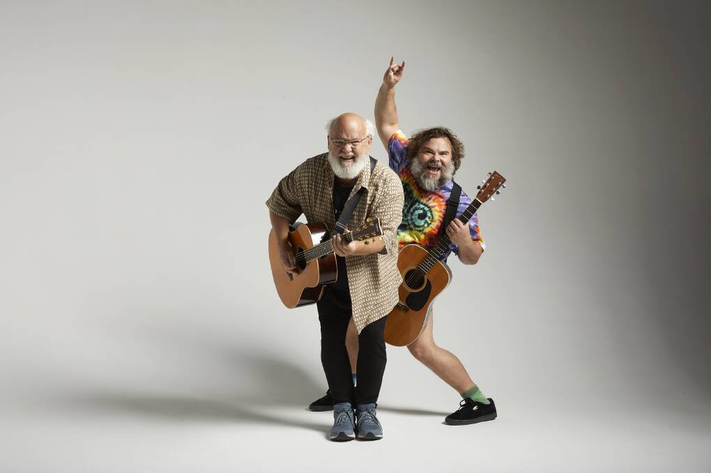Tenacious D's Kyle Gass and Jack Black are returning to Australia for the first time since 2013. Picture by Travis Shinn