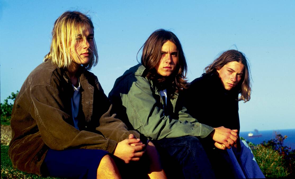 YESTERDAY: Silverchair in 1994, shortly after the release of Tomorrow. Picture: Darren Pateman