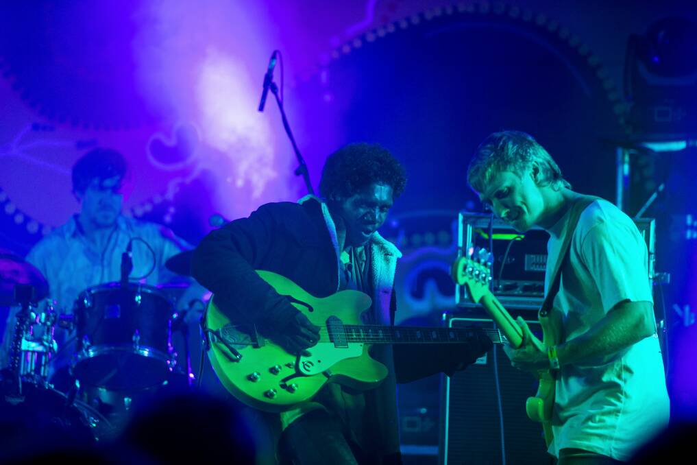 EXPLOSIVE: King Stingray delivered a rousing performance at The Gum Ball two weeks ago. Picture: Marina Neil