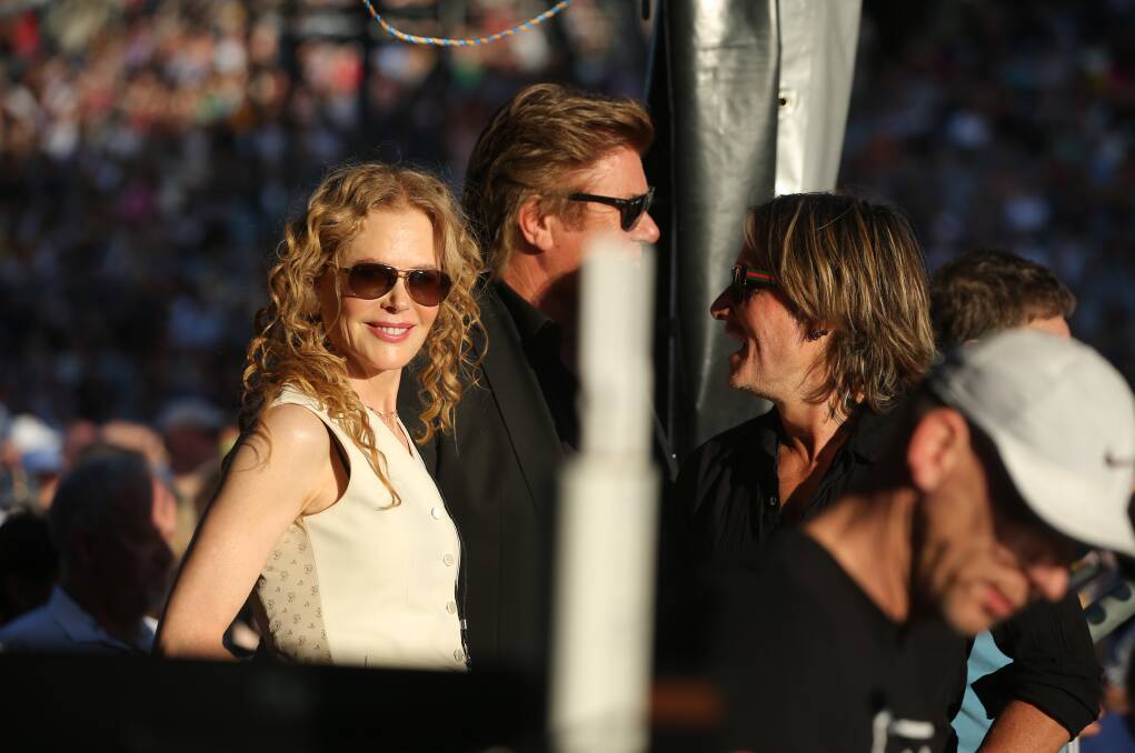 Nicole Kidman and husband Keith Urban were special guests of Elton John. Picture by Marina Neil